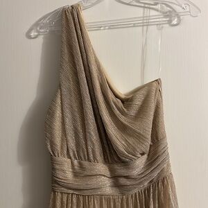 Evening gown, Size large, gold shimmer. Party dresss